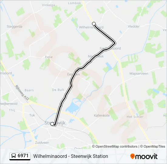 6971 Bus Line Map