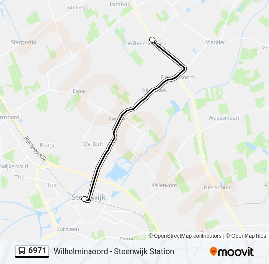 6971 Bus Line Map