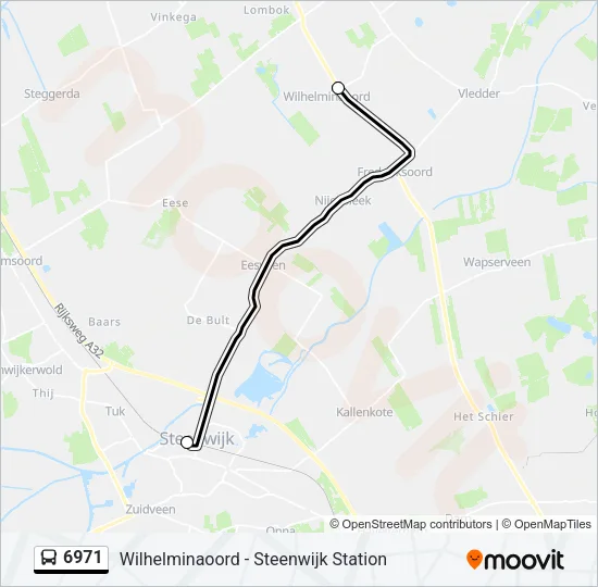 6971 Bus Line Map