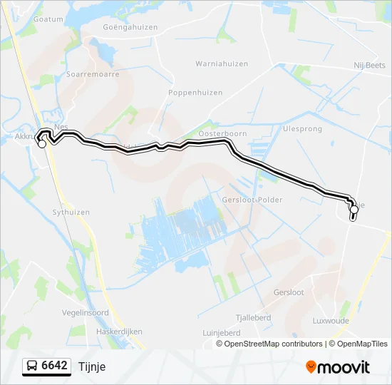 6642 Bus Line Map