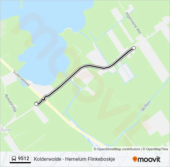 9512 Bus Line Map