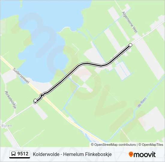 9512 Bus Line Map