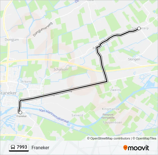 7993 Bus Line Map