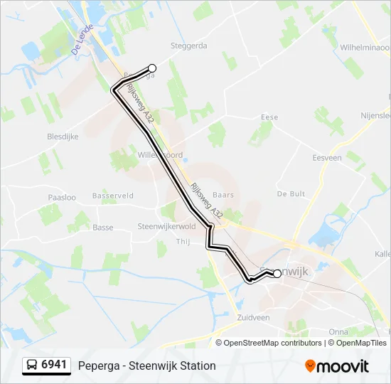 6941 Bus Line Map