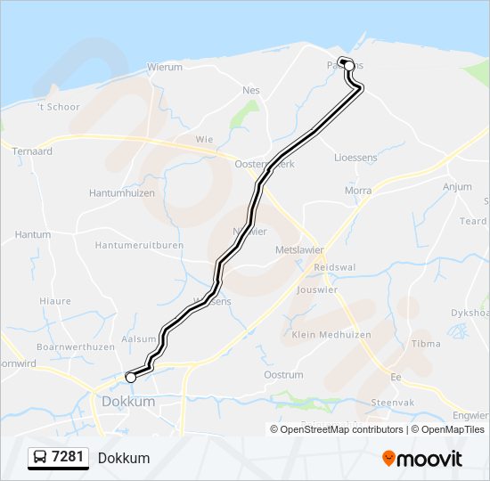7281 Bus Line Map