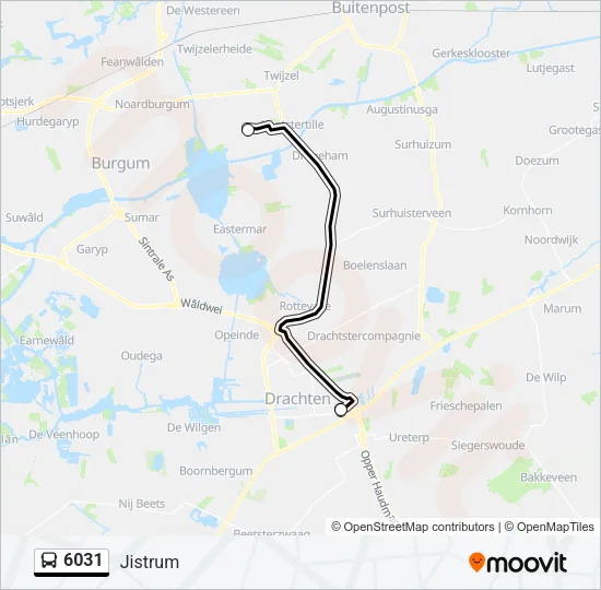 6031 Bus Line Map