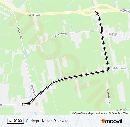 6152 Bus Line Map