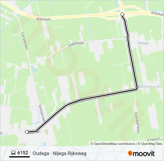 6152 Bus Line Map