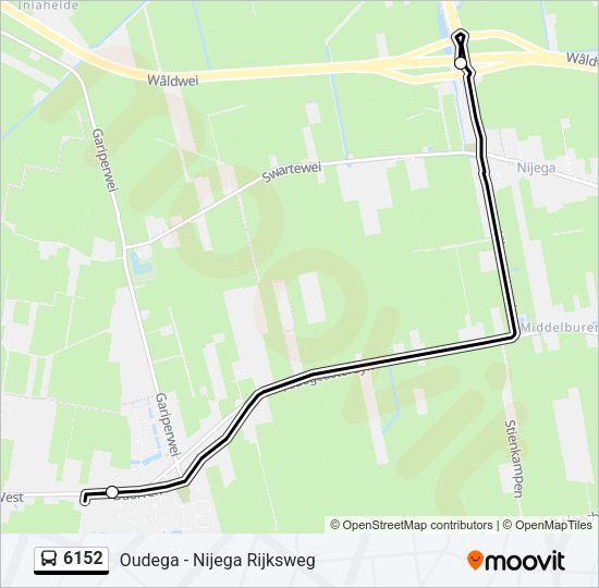 6152 Bus Line Map