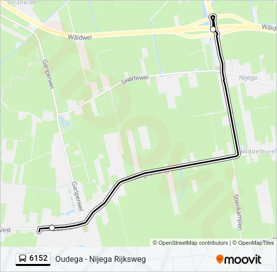 6152 Bus Line Map