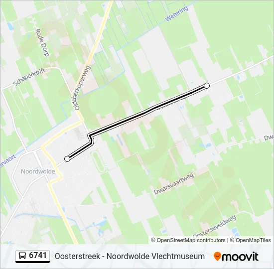 6741 Bus Line Map