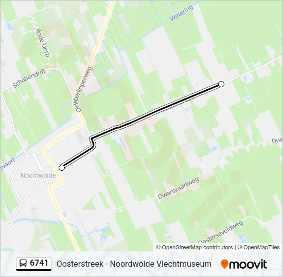 6741 Bus Line Map
