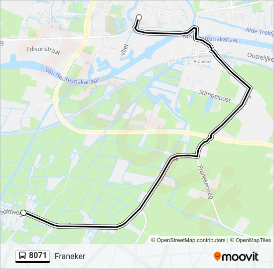 8071 Bus Line Map