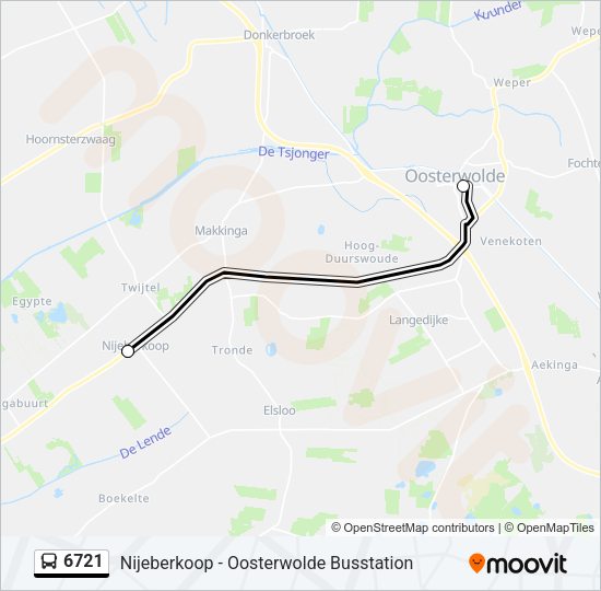 6721 Bus Line Map
