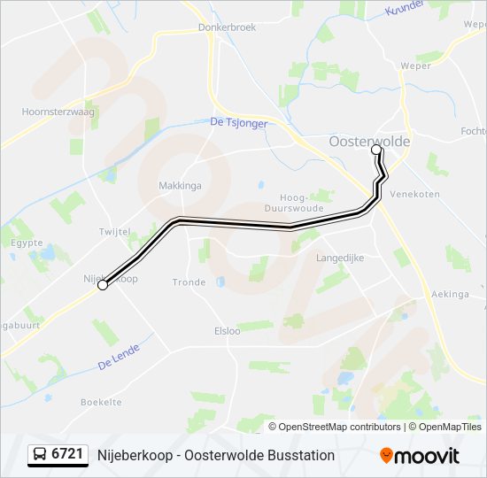 6721 Bus Line Map