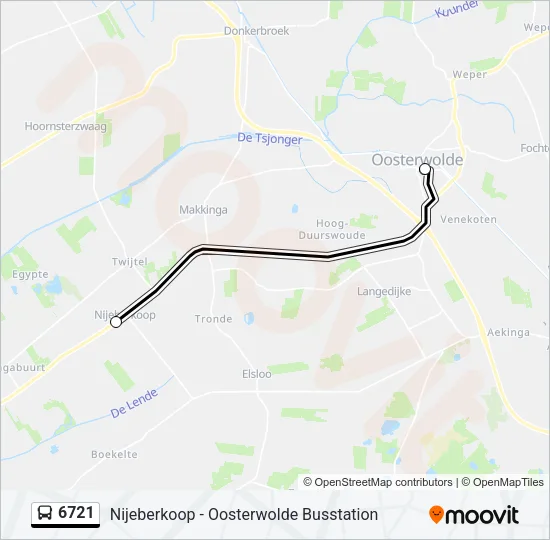 6721 Bus Line Map