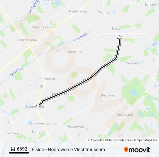 6692 Bus Line Map