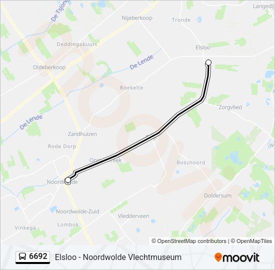 6692 Bus Line Map