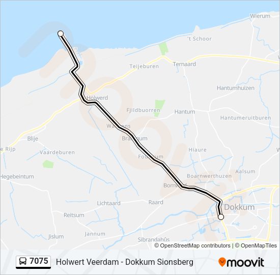 7075 Bus Line Map