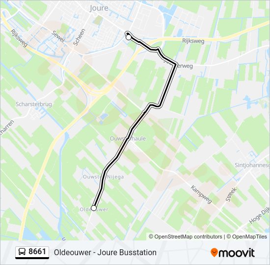 8661 Bus Line Map