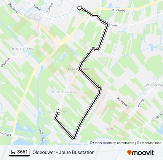 8661 Bus Line Map