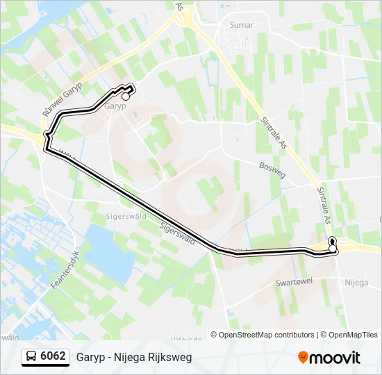 6062 Bus Line Map