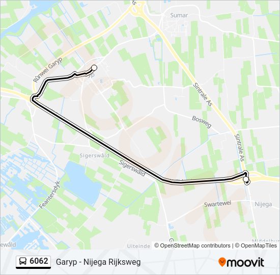 6062 Bus Line Map