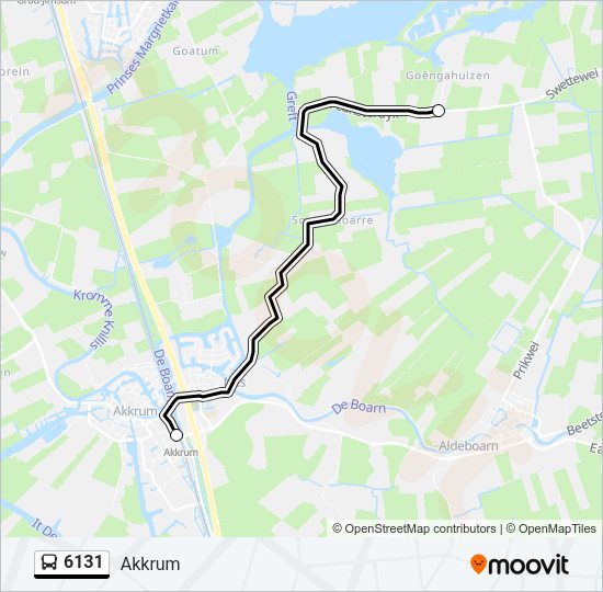6131 Bus Line Map