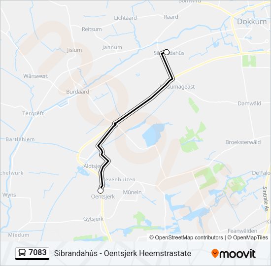 7083 Bus Line Map