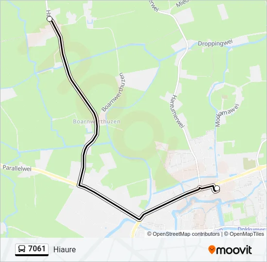 7061 Bus Line Map