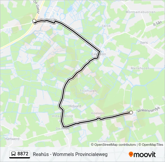 8872 Bus Line Map