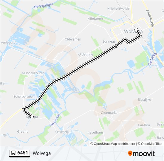 6451 Bus Line Map