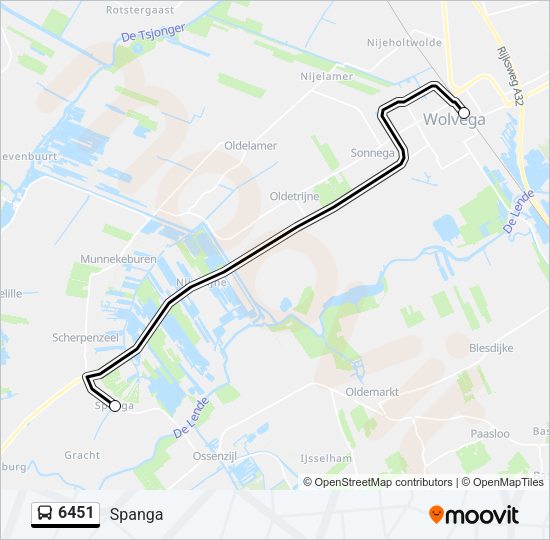 6451 Bus Line Map