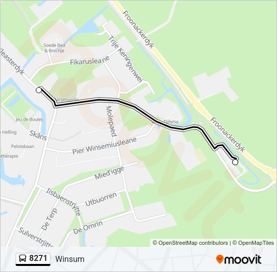 8271 Bus Line Map