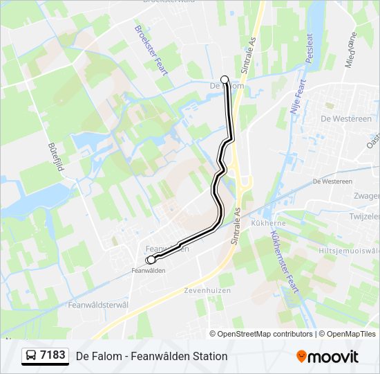 7183 Bus Line Map