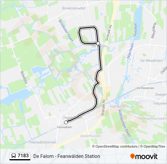 7183 Bus Line Map
