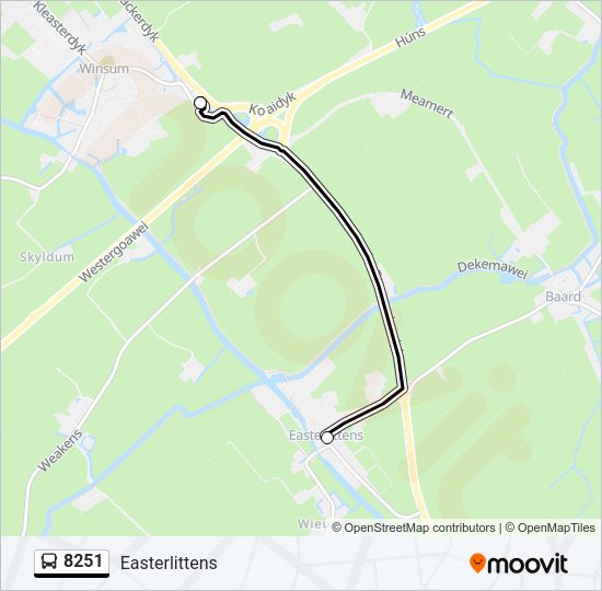 8251 Bus Line Map