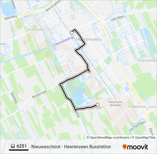 6251 Bus Line Map