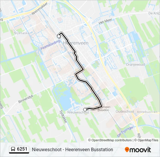 6251 Bus Line Map