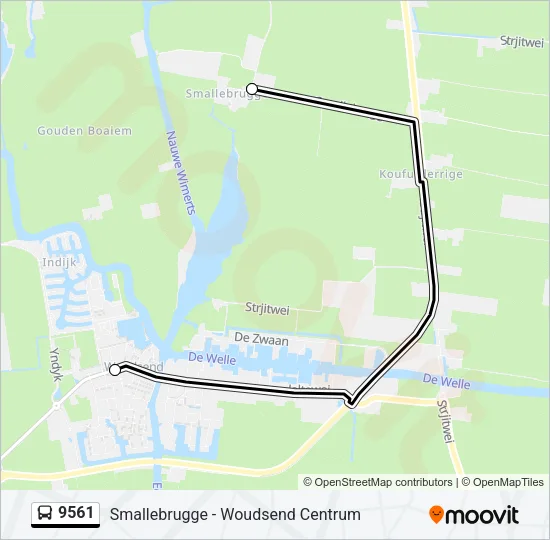 9561 Bus Line Map