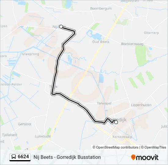 6624 Bus Line Map