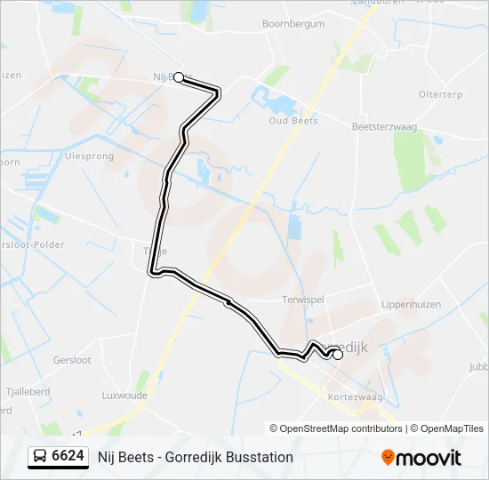 6624 Bus Line Map