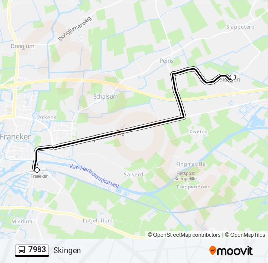7983 Bus Line Map