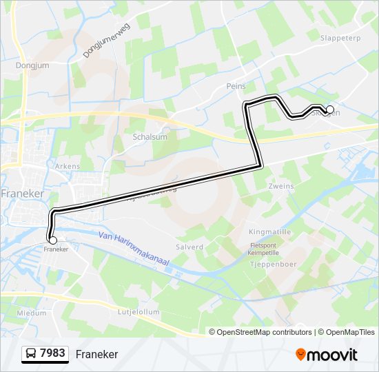 7983 Bus Line Map