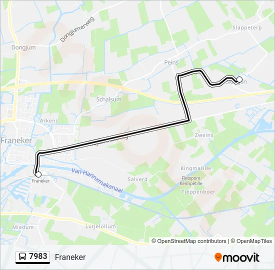 7983 Bus Line Map