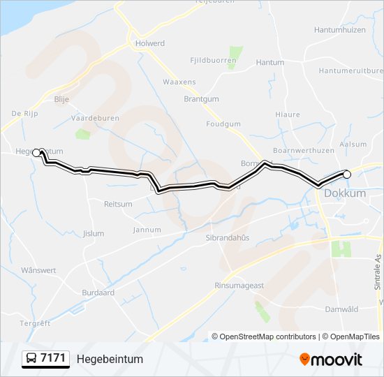 7171 Bus Line Map