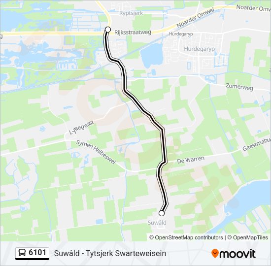 6101 Bus Line Map