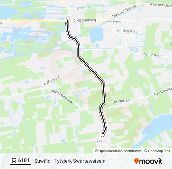 6101 Bus Line Map