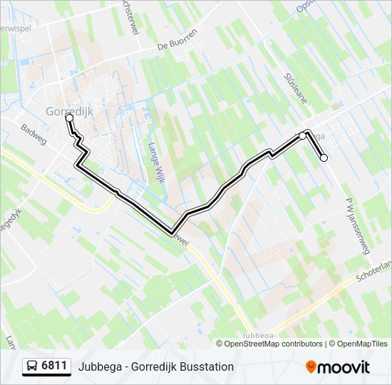 6811 Bus Line Map
