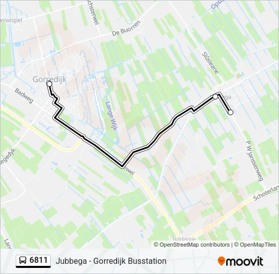 6811 Bus Line Map